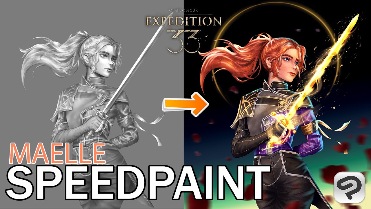Maelle | Clair Obscur: Expedition 33 – Speedpaint (Clip Studio Paint)