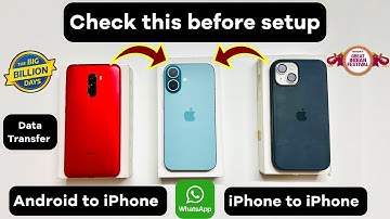 How to Transfer Full Data from Android to iPhone📱 | old iPhone to New iPhone with WhatsApp Chats