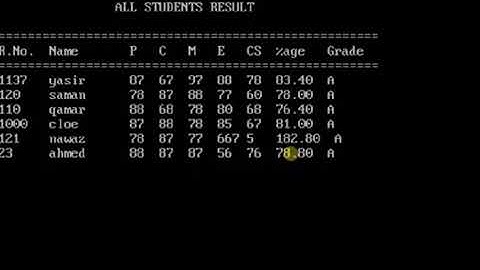 student report card system GECA