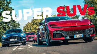 Ferrari Purosangue vs Bentley Bentayga S vs Aston Martin DBX707 | Super SUV Group Test screenshot 3