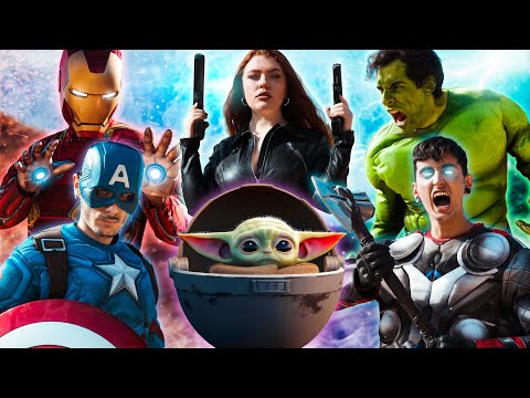 LOS VENGADORES vs STAR WARS EN LA VIDA REAL - LA LUCHA POR BABY YODA