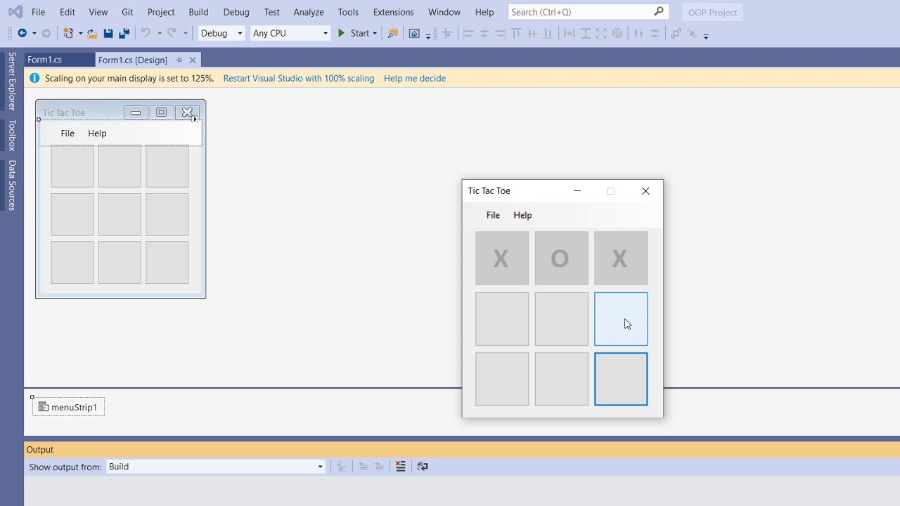 OOP Project (X-O) Game - YouTube
