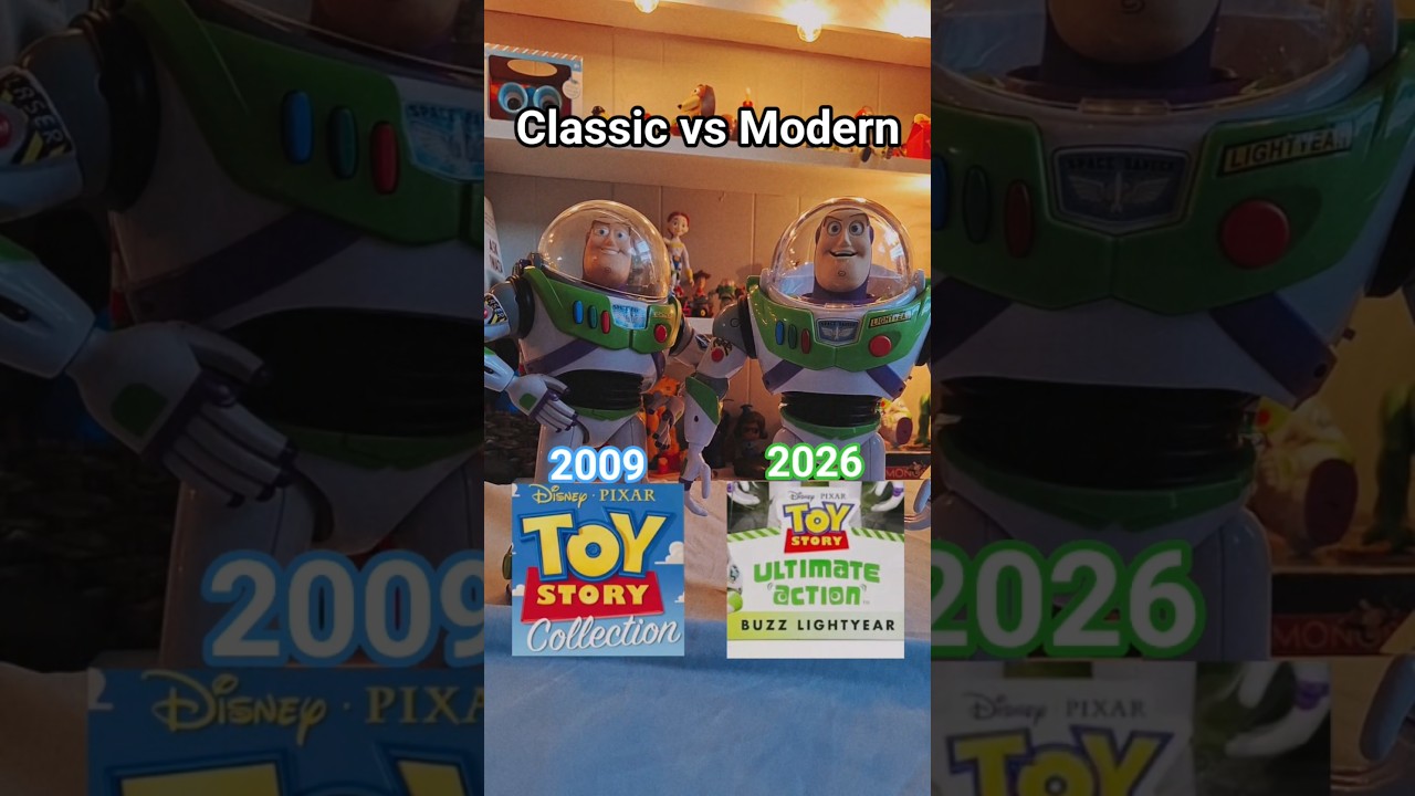 Which Buzz toy is better!? 🧐 #buzzlightyear #toystory #toyreview #shorts #toystorytoys #comparison