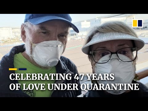 Valentine’s Day in quarantine for couple celebrating 47th anniversary at sea