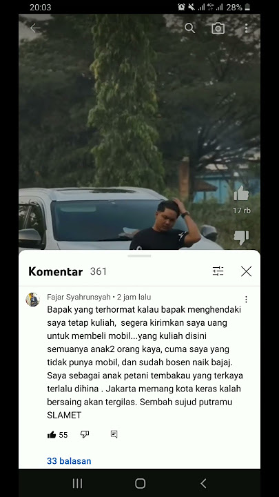 DONO Minta beli mobil