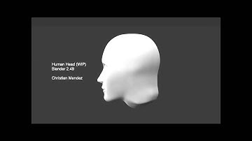 Blender 2.49 - Human Head (WIP)