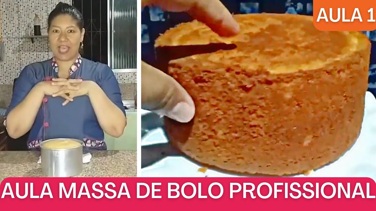 MASSA DE BOLO PROFISSIONAL SIMPLES E FOFINHA