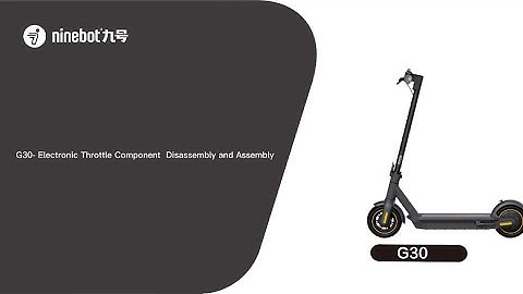 Segway Ninebot Max-Series G30-Throttle Replacement