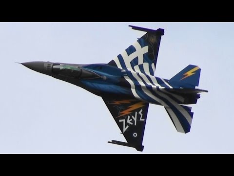 RIAT 2015 Greek Air Force ZEUS F-16 Demo Hellenic Air Force