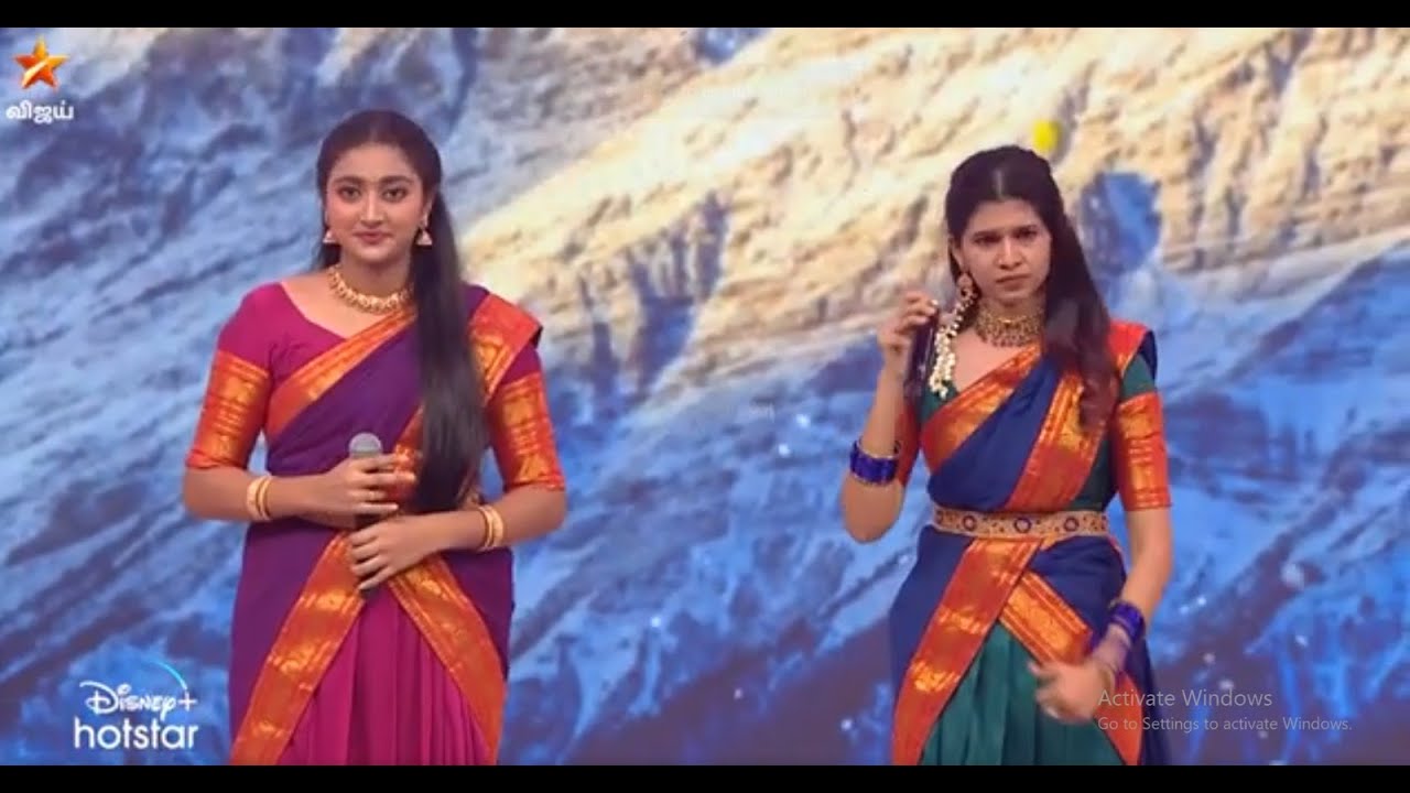 Thaka Thaka Thakavena Aadava Song by  SruthiSekar   SrinidhiSriprakash   SS10  Episode Preview