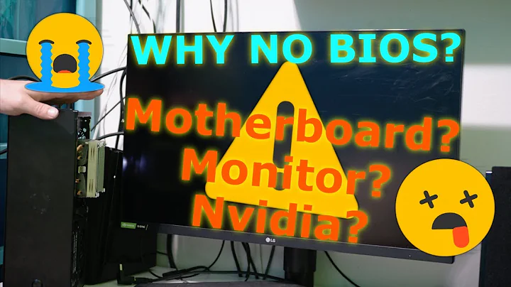 Nvidia GPU Blank Screen No Bios showing *Watch Part1 First* In Description