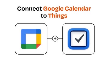 How to connect Google Calendar to Things - Easy Integration