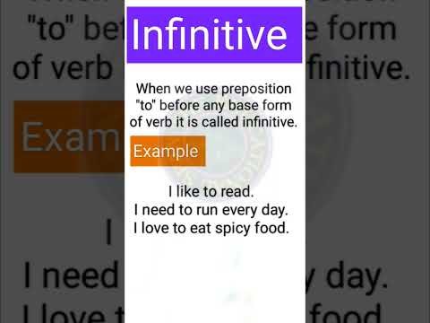 Video: Infinitiv i en setning?