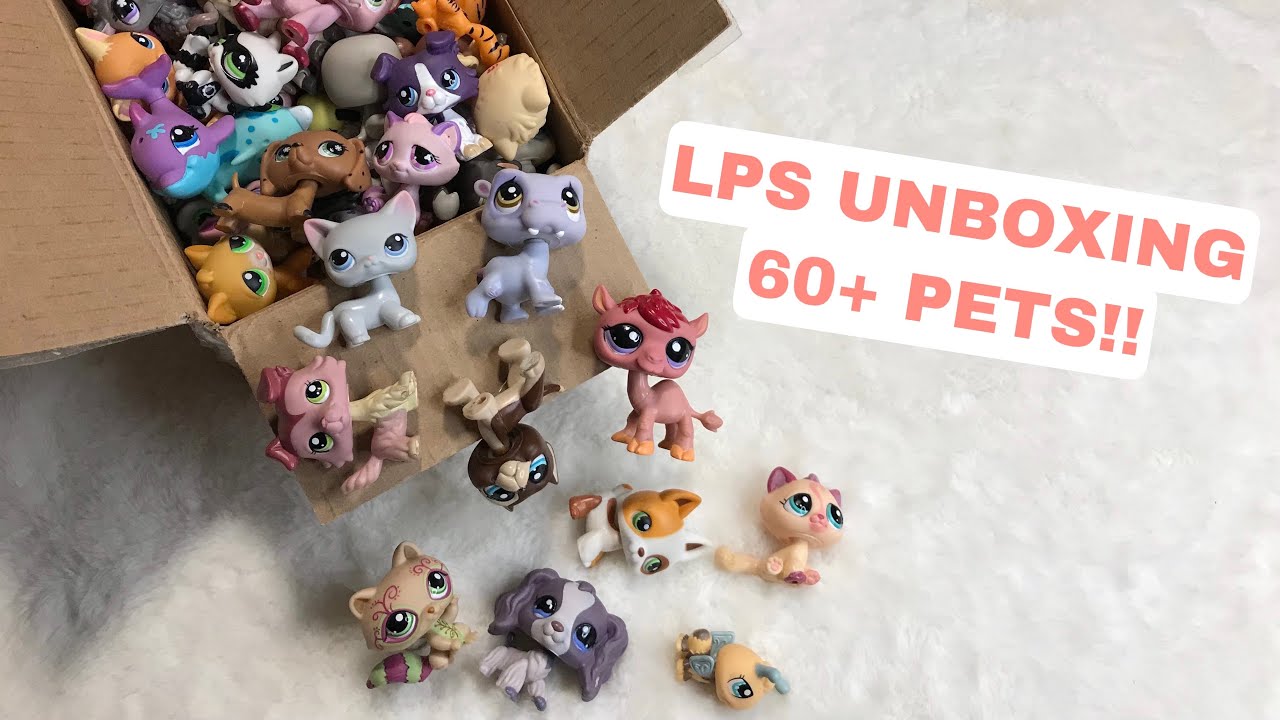 Littlest Pet Shop Unboxing LPS Package Haul Over 70 pets!!! Main Fives