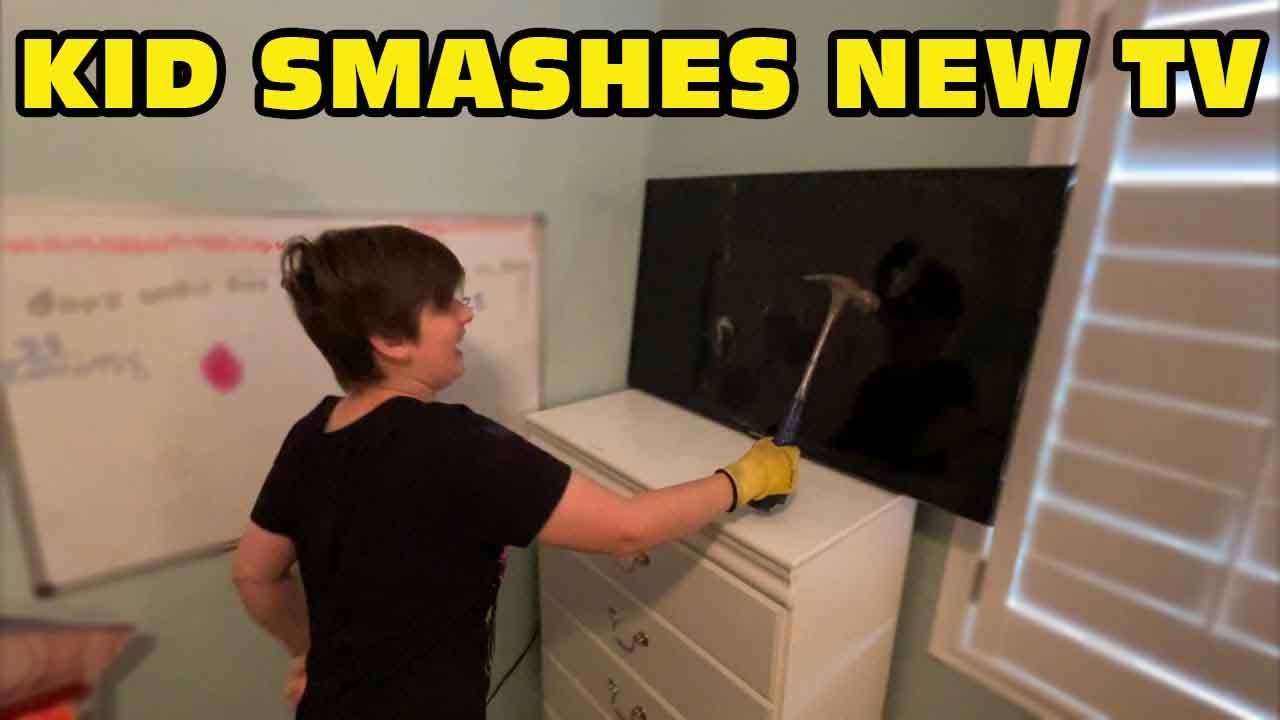 🤬Kid Temper Tantrum🤬 Smashes Sister's NEW 40-Inch TV! - FULL VIDEO