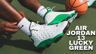Air Jordan 13 Lucky Green Retro Sneaker On Feet VS Ray Allen PE + Boba Fett went out like a sucka?