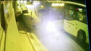 Sarıyerdeki 2 İett Otobüsünün Çarpışma Anı Kameralarda