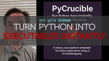 Make Python apps redistributable with PyCrucible