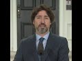 PM Justin Trudeau pauses before responding to Pres. Trump's threatened military force | ABC News