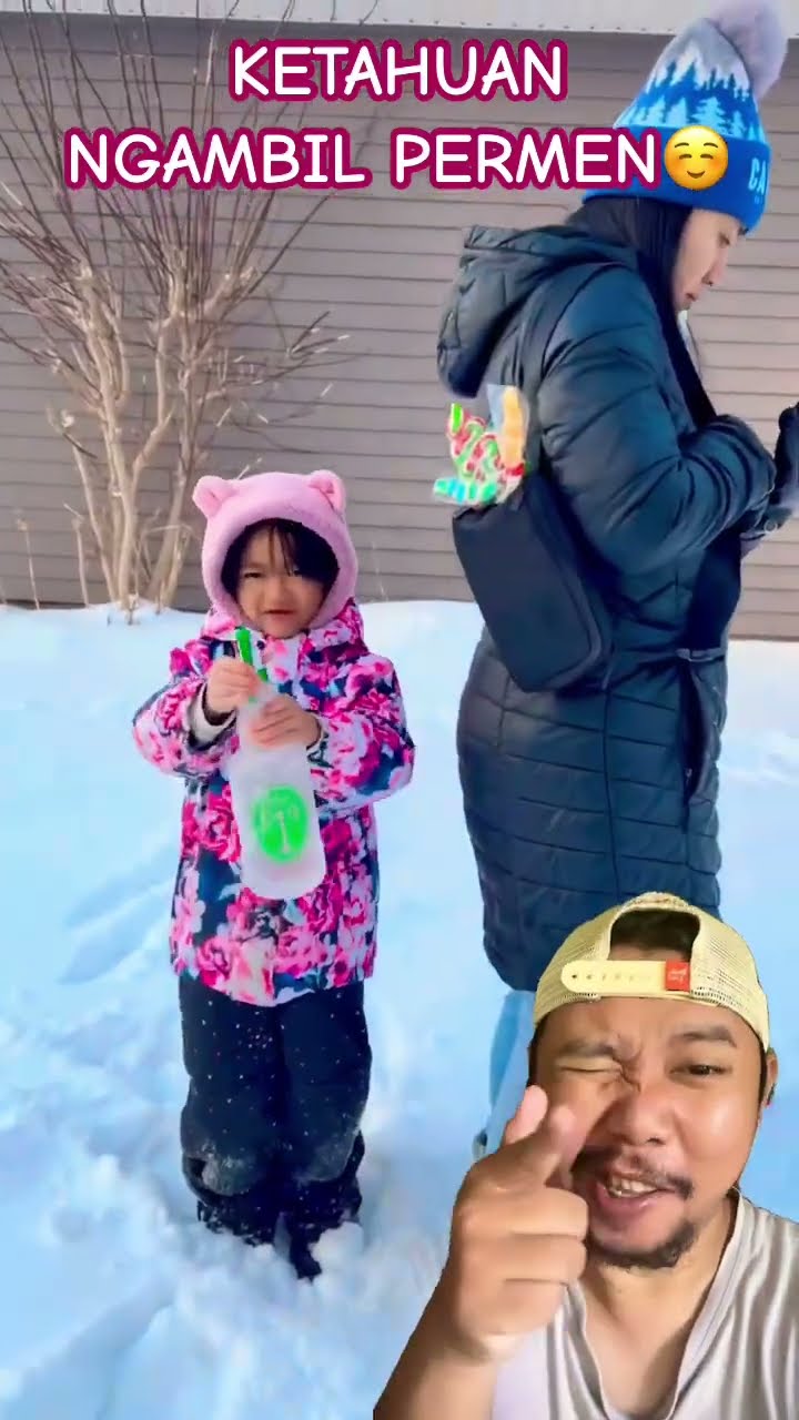 KETAHUAN NGAMBIL PERMEN!!!??? #funny #comedy #cute #baby #snow