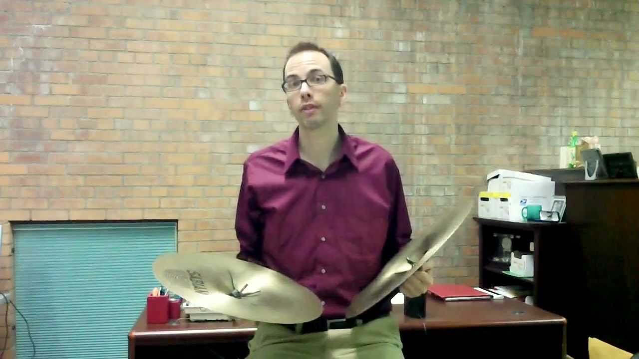 How to play cymbals: Part 1 How to get a good sound