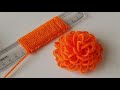 手刺繡アメージングトリック|スケール付きの簡単なウールの花