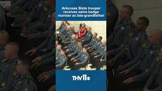 Trooper receives same badge number as late-grandfather