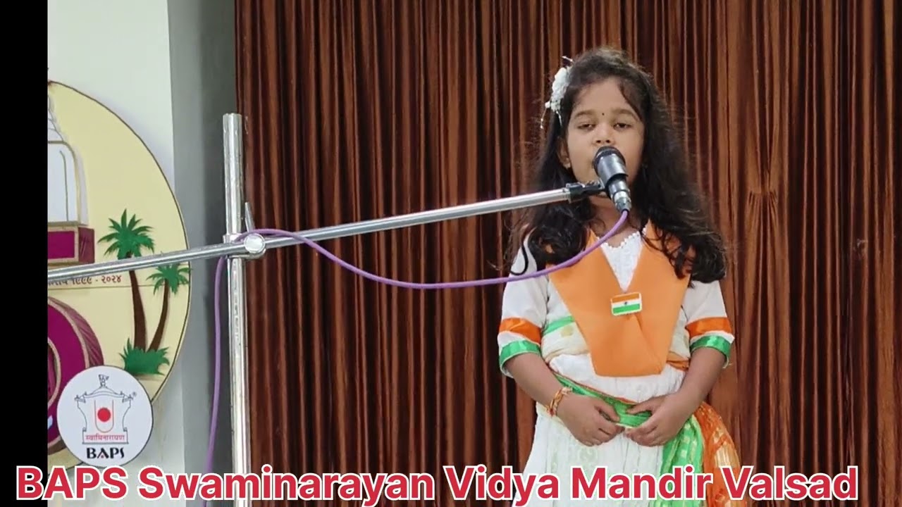 78 independence Day celebration BAPS Swaminarayan Vidya Mandir Valsad pre primary school