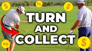 How To Hit A Golf Ball With Turn! (COLLECT For Effortless Ball Striking)