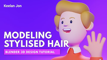 Easy beginners hair in Blender - Blender Beginner Tutorial - Blender 3D