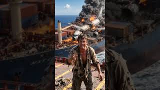 🌊✈️ Unbelievable Plane Crash on a Massive Ship! 🚨🔥😨 | Epic Ocean Disaster#Shorts #PlaneCrash #Viral