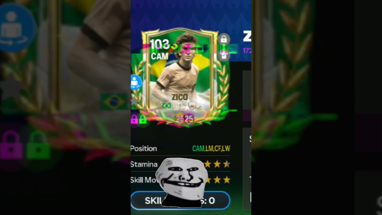Copa America ZICO Card  🥶 | Fc mobile | 