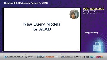 Quantum IND CPA Security Notions for AEAD
