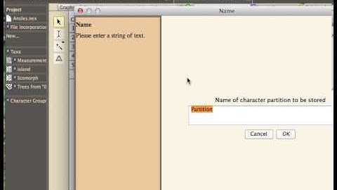 05 Character and Taxa Partitions in Mesquite