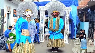 Ondel ondel Betawi Pakai Baju Biru | Ondel-ondel Dahlia Group