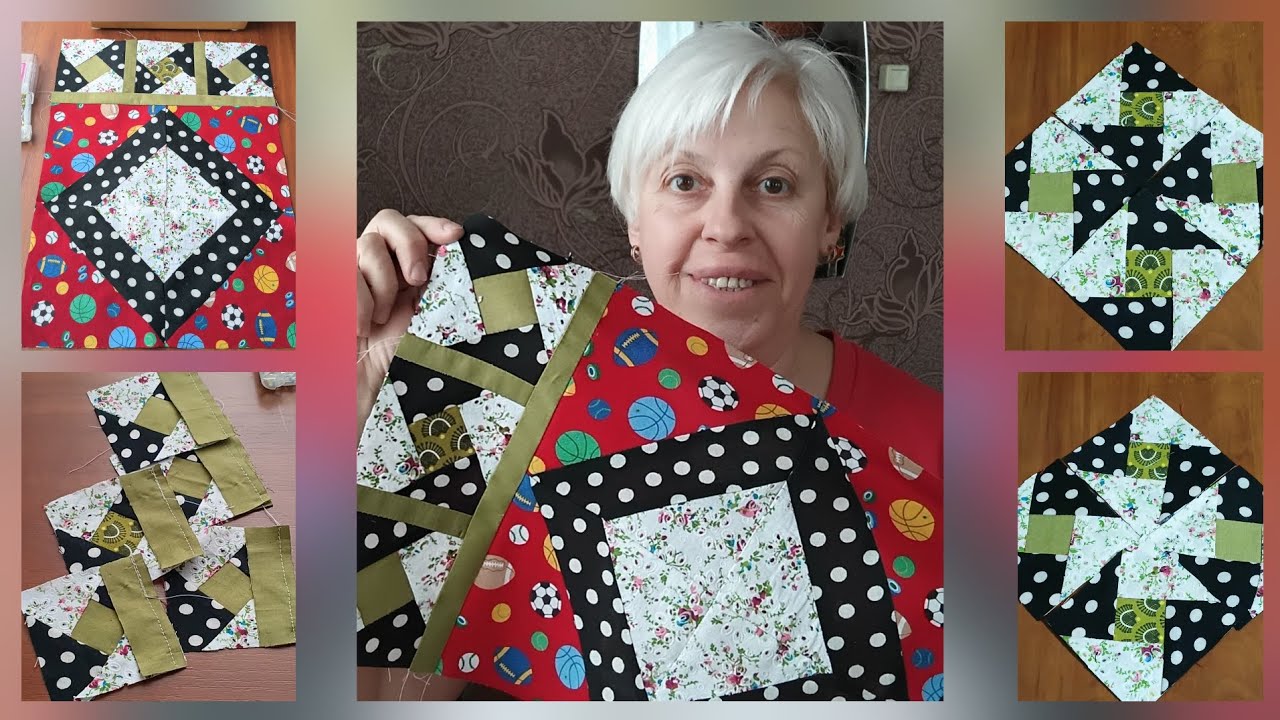 Как соединить лоскутные блоки, чтобы их размер не уменьшился 