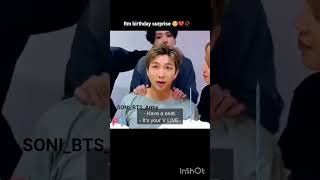 Rm birthday surprise 🥰💜🥀|| sun sathiyaa ||#bts#short#@sonibtsarmy