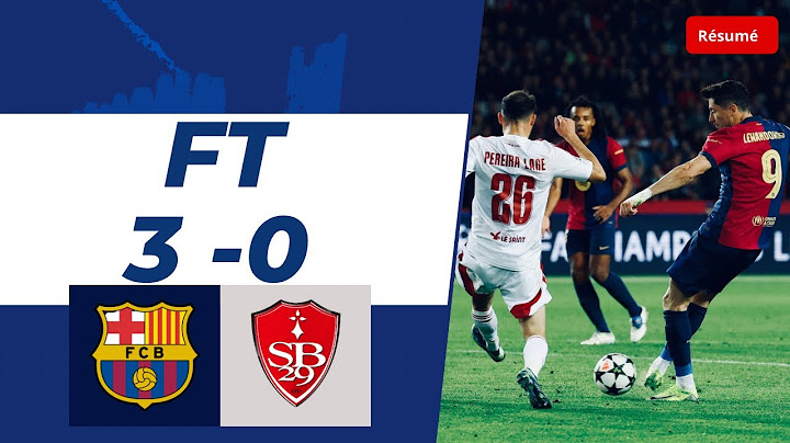 Brest vs Fc Barcelone ldc [Résumé]