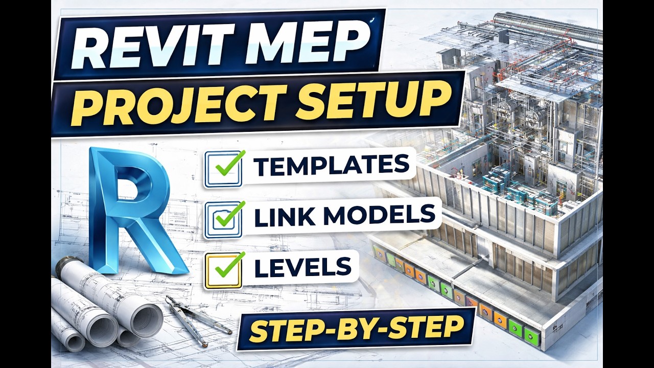 Revit MEP Beginner Series Ep.1 : Project Setup (Template, Linking ...