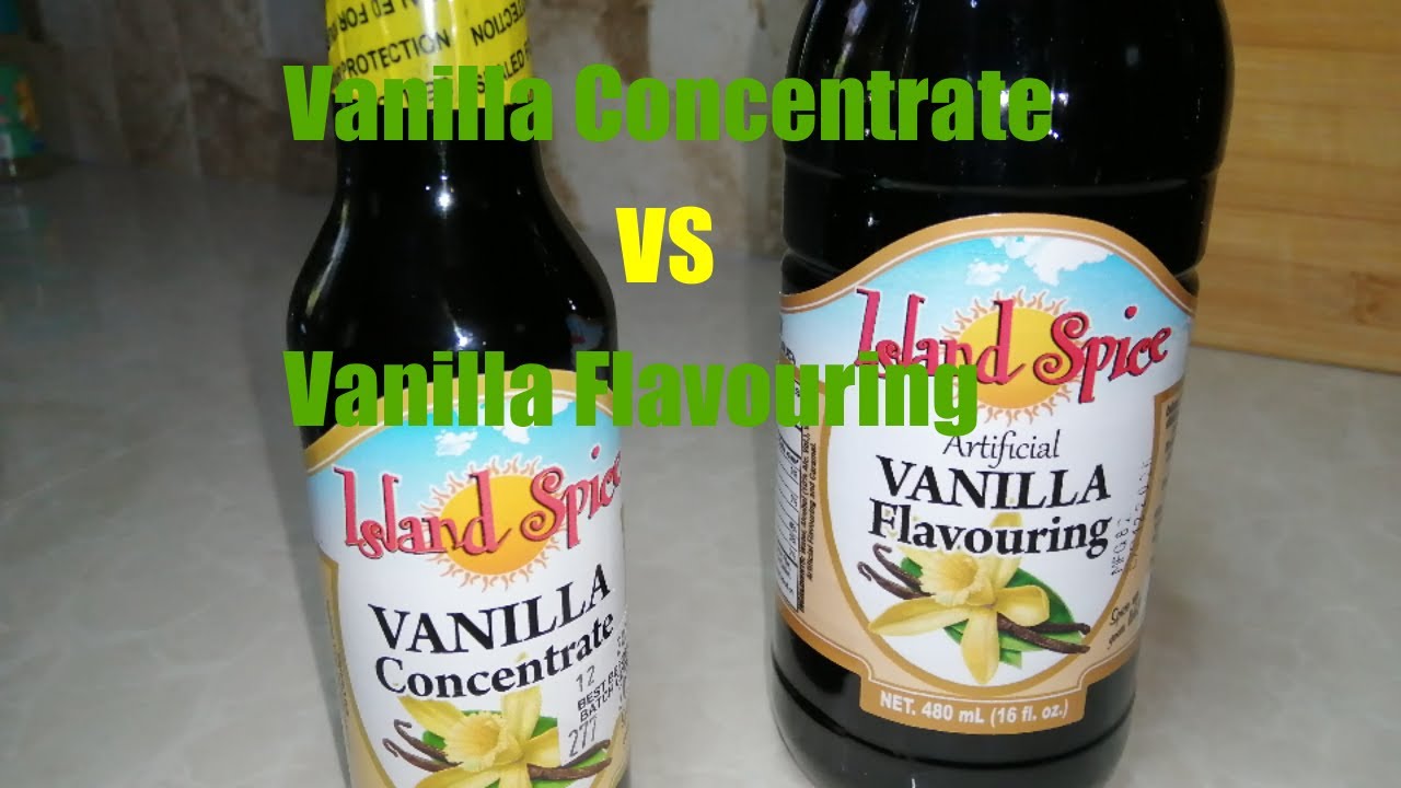 Vanilla Extract Vs Vanilla Concentrate