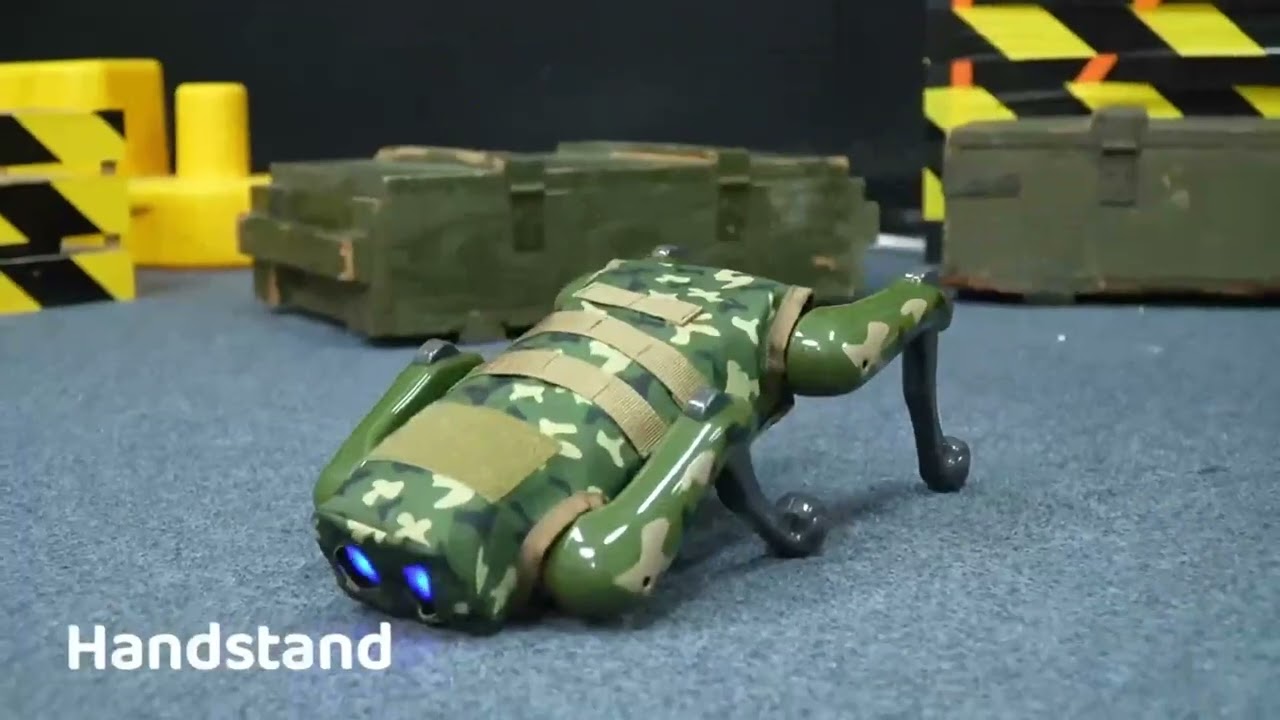 MECH GUARDIAN RC Robotic Dog | 2.4G Remote | Launch Water Bombs & AI Voice | Stunt & Programming