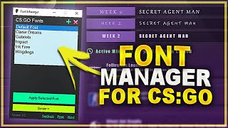 أداة تعديل الخطوط للعبة CS:GO (تطبيق خطوط مخصصة داخل اللعبة) screenshot 4