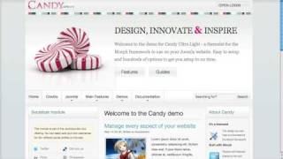 How To Change Sidebars On The Candy Themelet For Morph Joomla
