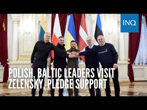 Polish, Baltic leaders visit Zelensky, pledge support