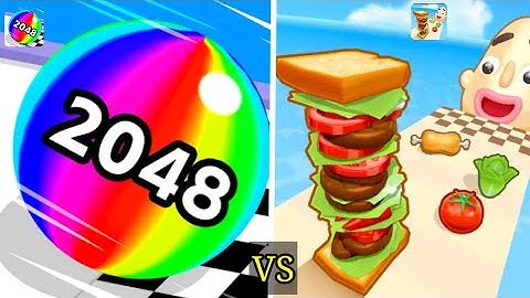 ▶️ Ball Run 2048 🆚 Sandwich Runner - All Levels Gameplay Android,iOS - NEW GIGA APK UPDATE