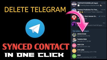 Telegram Se Contact Kaise Delete Kare 2025 | Delete All Telegram Contacts at Once in Hindi