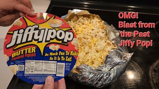 Making SCREAM Horror Movie Jiffy Pop Popcorn for the 1st time! It Explodes! So Cool! Resimi