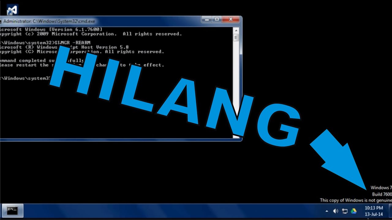 Cara Menghilangkan Windows 7 Not Genuine Menjadi Asli ...