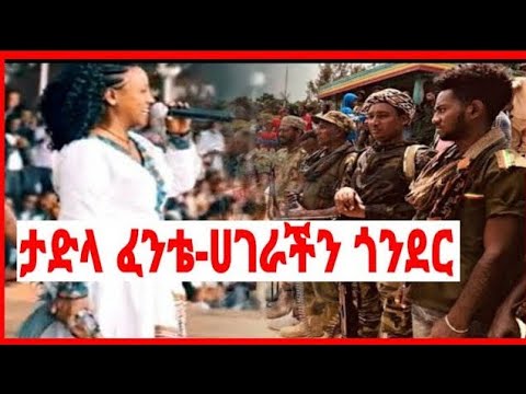 ታድላ ፈንቴ ወልቃይት ጠገዴ ስሜን ጃናሞራ ለጠገበው ጥይት ለራበው እንጀራ በተወዳጇ የባህል ንግስት የቀረበ Tadla Fente Kererto ፉከራ ቀረርቶ