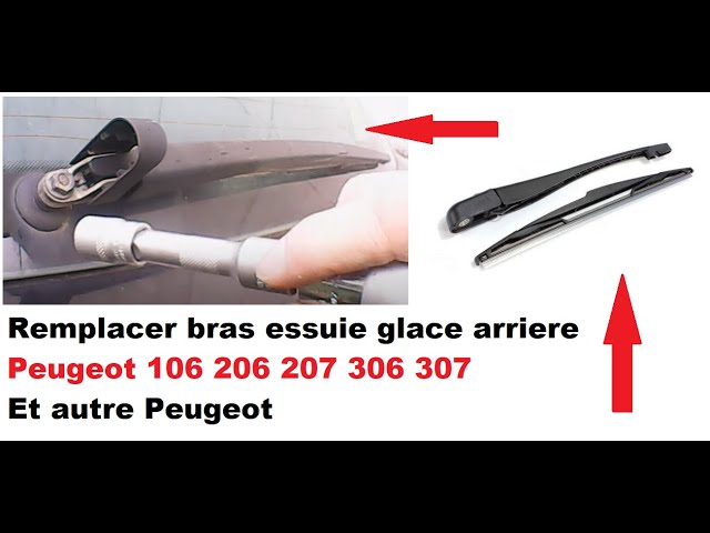 Replace rear wiper arm Peugeot 106 206 207 306 307 And other Peugeot 